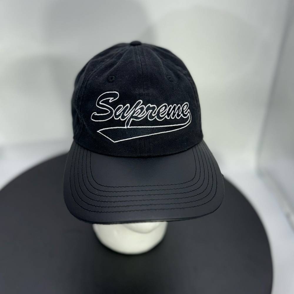 Supreme Hat Leather Visor View 2